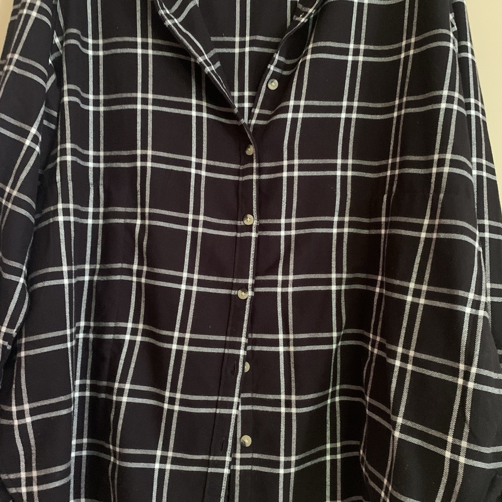 Jachs Girlfriend Ladies' Flannel Shirt, Black Womens XXL  excellent Cozy Cowgirl - Picture 5 of 14
